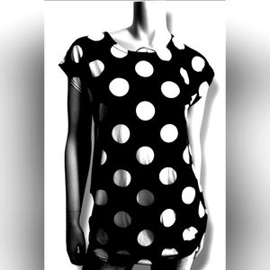 Top fashion polka dot large/xlarge